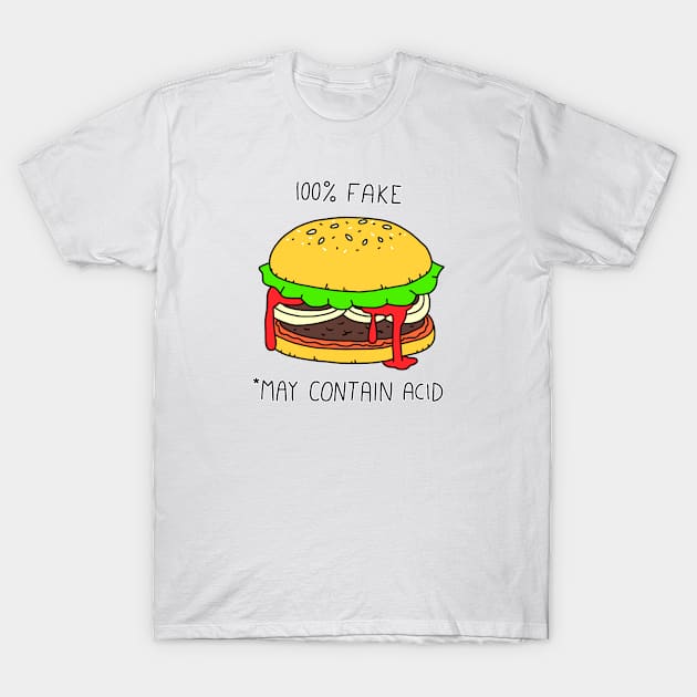 KLADD .fake burger T-Shirt by Noxlof